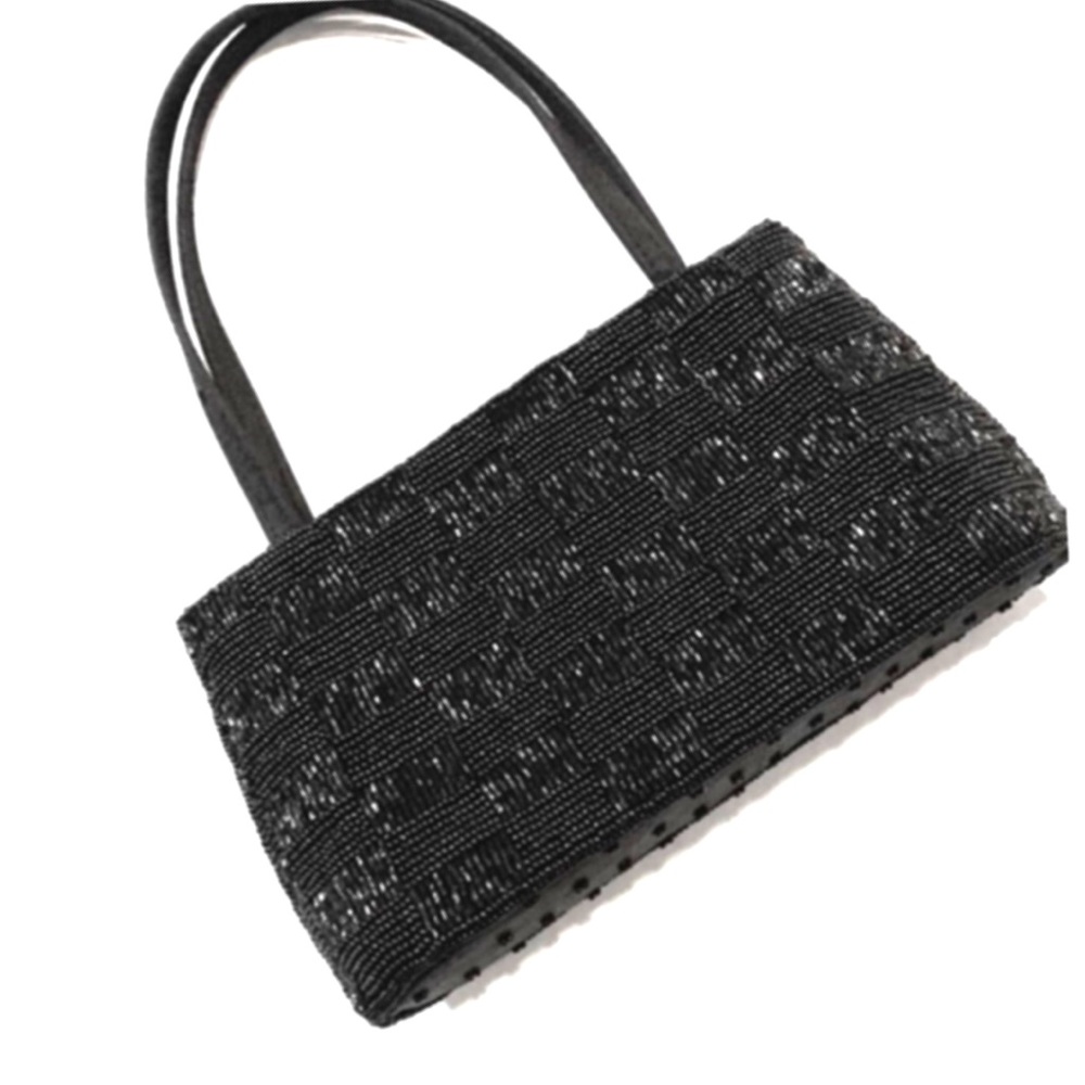Black Beaded Evening Bag